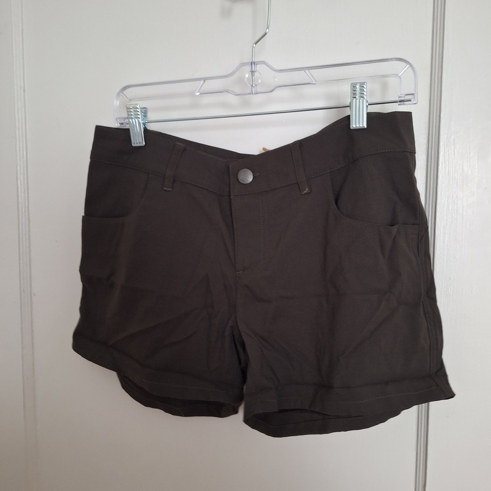 Stylish Women's Dark Brown Cargo Shorts
